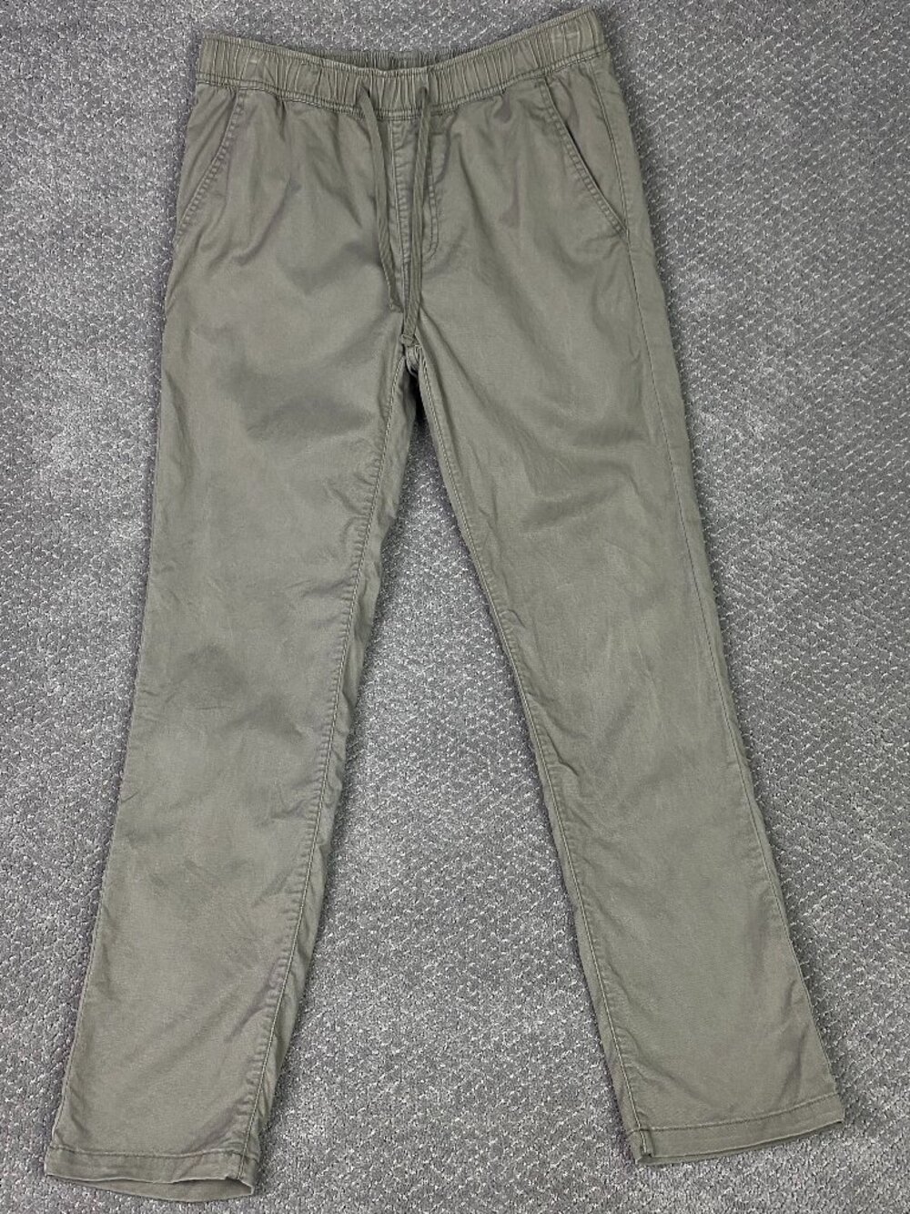 Katin Pipeline Pants Mens Medium Slim Straight Olive Drawstrings Chino